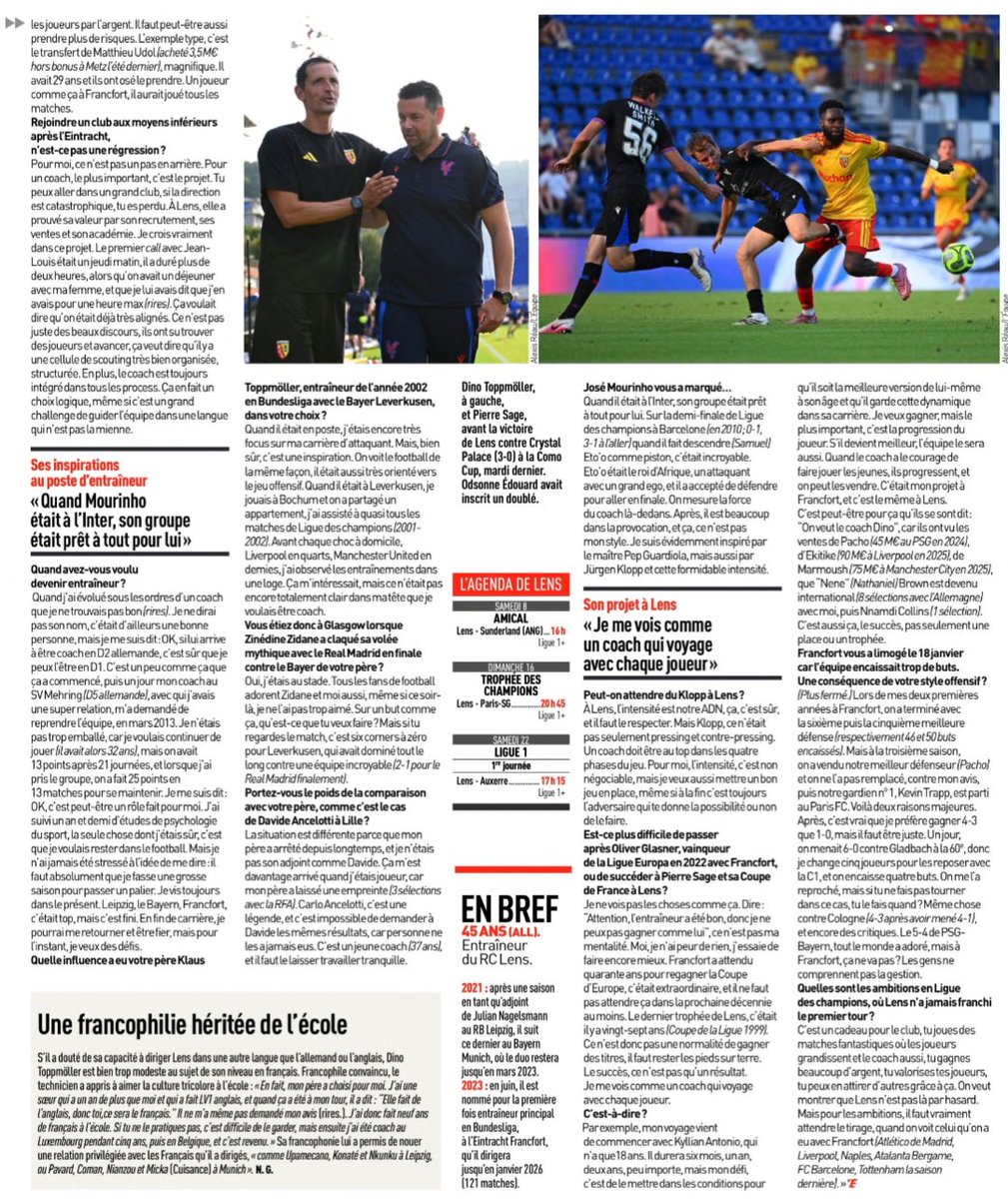 RKPETZ_'s tweet photo. Interview dans l'Equipe pour ceux qui l'auraient raté lundi #rclens https://t.co/bXy8efI55V