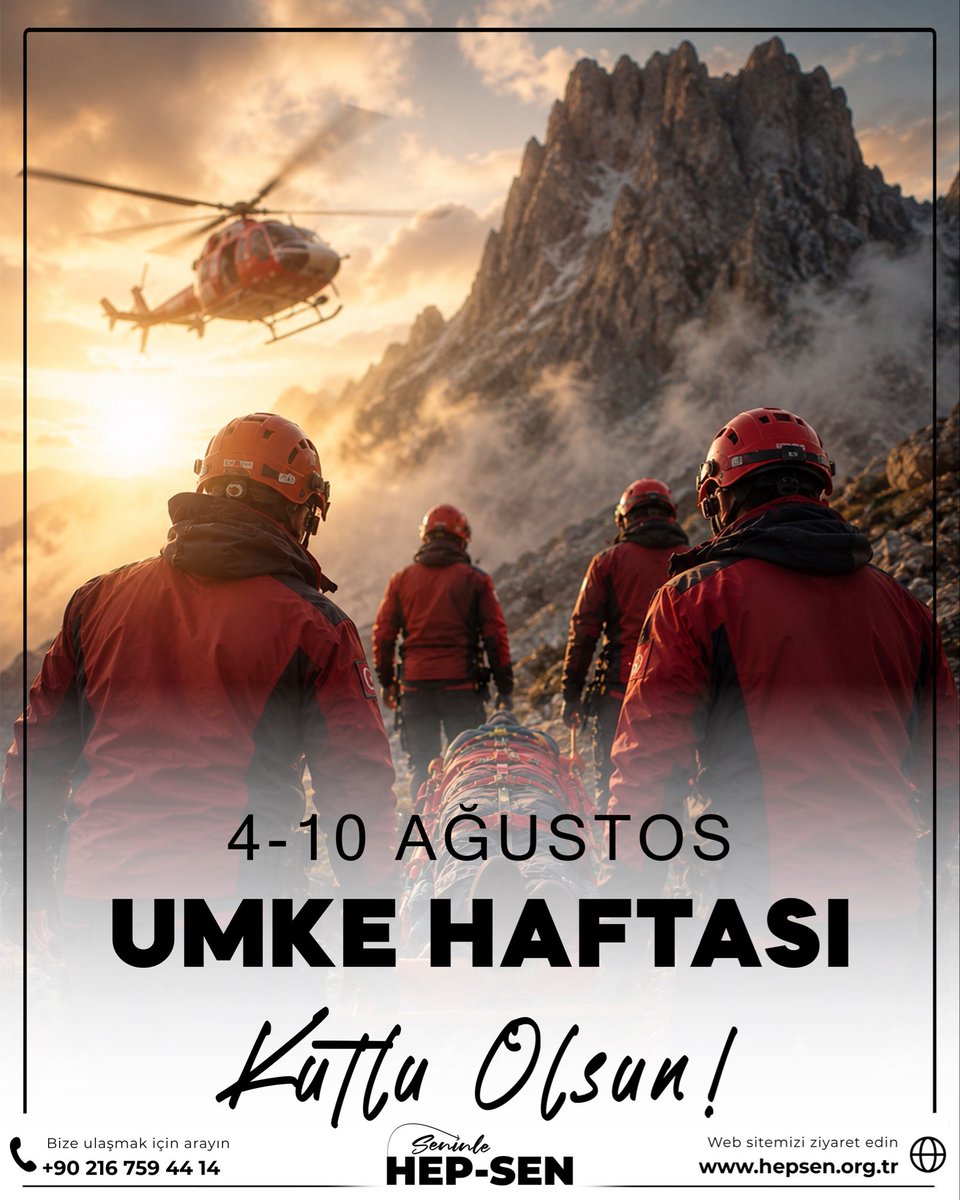 hepsen_2020's tweet photo. 4-10 AĞUSTOS UMKE HAFTASI KUTLU OLSUN

HEP-SEN 

Türkiye'nin En Genç ve Dinamik Yeni Nesil Sağlık Sendikası @hepsen_2020

🌐 https://t.co/SylJ5UVLLk 
☎️ 0216 759 44 14
📱 https://t.co/9Grh02UEtr

#Umke #UmkeHaftası #AcilSağlık #Afet #DoğalAfet #Hepsen2026 #nedenhepsen https://t.co/AYzilBhED5