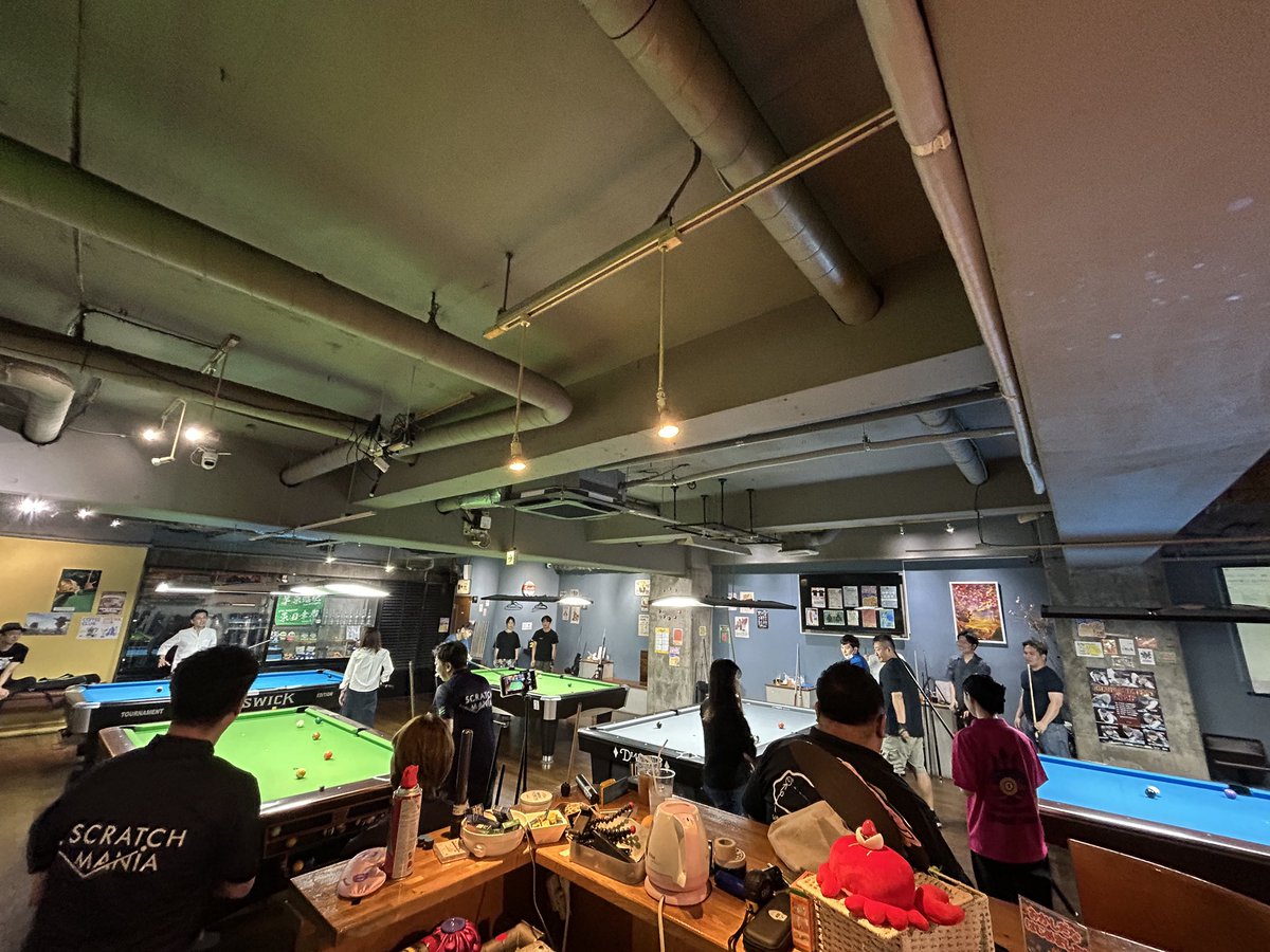 easy_billiard's tweet photo. 2026.8.2
久しぶりのイベント、真夏のトリオスを開催致しました‼️
⁡
なんとあの佐原Pもご参加頂き、暖かいお客様たちで賑わいとても素敵な1日となりました✨️
⁡ https://t.co/tKdikoNrMf