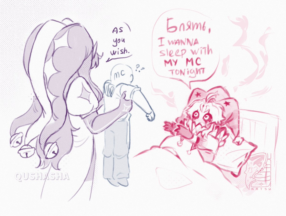 k4tsuk4tsu's tweet photo. Magma sketches with my friend @QUSHAS4A 
#tfc #TheFreakCircus #pierrot #jester https://t.co/rW5fQjKrSL