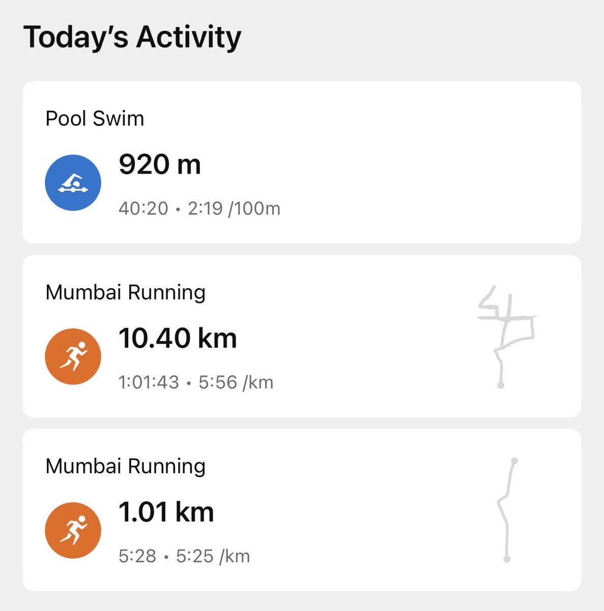 i_the_sanjay's tweet photo. Today’s Run &amp; Swim ! 

https://t.co/tGvj8kb1UO

#JaiShriRam 
#JayHanuman

#fitness #FitnessGoals #running #run #FitnessJourney #tuesdayvibes #runner #fitnessvibe #swim #swimming #vibes #Training #maladbackroad #tuesday #tuesdaymorning #Mumbai #roadrunning #Runnersoftwitter
#RRR26 https://t.co/o1q7dffETY