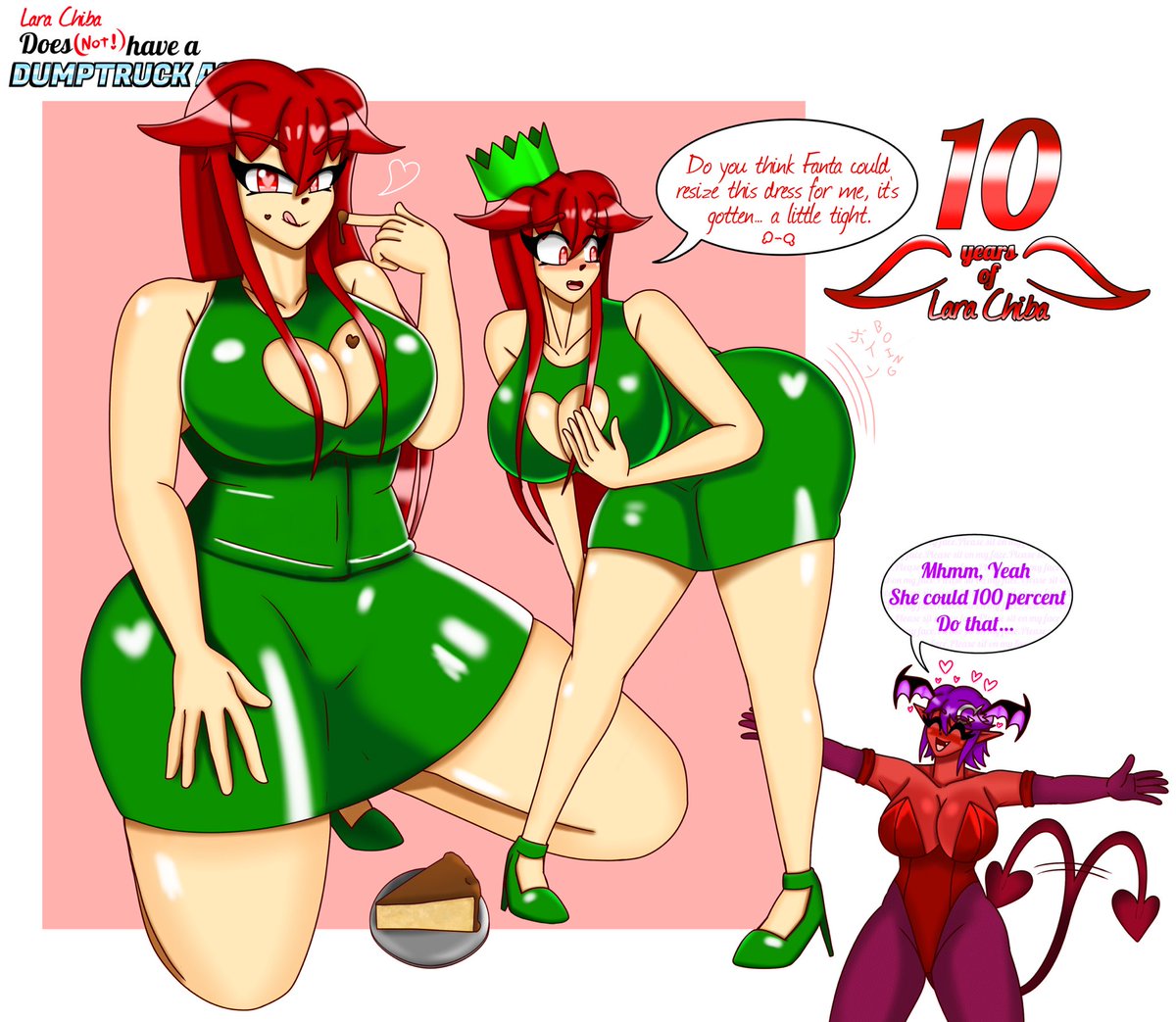sm_pai's tweet photo. A good partner in life will be there to support you always ❣️!

Lara’s anniversary is tomorrow!!! This green dress has become her “birthday dress” somehow over the years so it felt appropriate to draw it❣️ https://t.co/m8P50mjV6c
