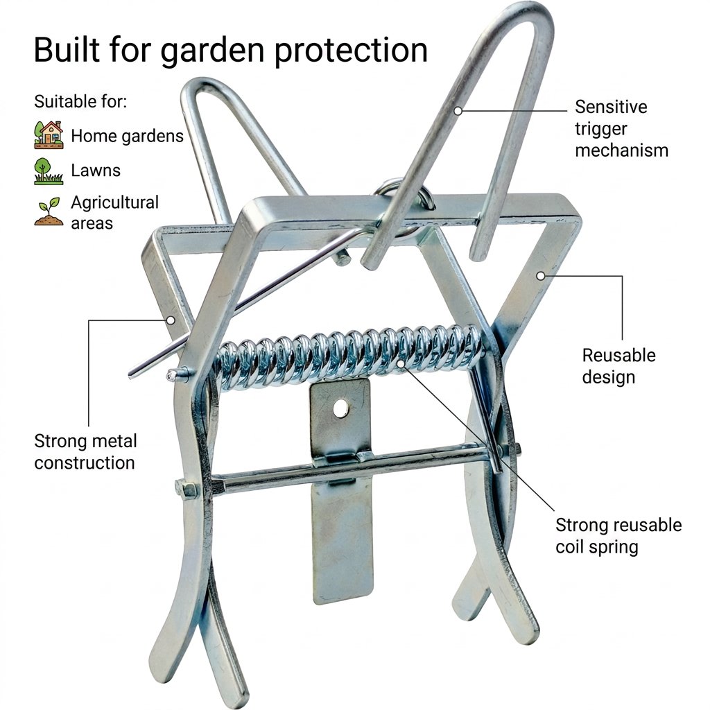 juliy68068's tweet photo. Moles can damage lawns by creating underground tunnels and disturbing soil.

A reliable mole trap helps protect gardens and outdoor spaces.

Small tool. Better garden protection.

#MoleTrap #Gardening #PestControl #LawnCare https://t.co/pjUBRHsEMu