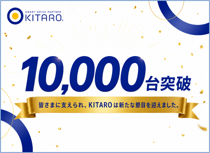 it__axis's tweet photo. 【KITAROサービス 契約台数1万台突破！】

このたび、「KITARO」サービスの契約台数が1万台を突破いたしました！

日頃よりご愛顧いただいております
企業様、ドライバー様ならびに関係者の皆様のおかげでございます。
心より感謝申し上げます。

今年7月から販売を開始した
日本初の「車両陸送事業者向け KITARO×ドラレコ」の導入が進んだことも
契約台数の伸長につながっています。

自動車運行管理に関するサービス提供企業として、
安心かつ安全な自動車社会の実現のため、
今後も多様なニーズに対応できるよう、
サービスの拡充に努めてまいります。

▼サービス詳細はこちら
https://t.co/LWjX8qNprX

#株式会社アクシス #東証スタンダード #KITARO #安全運転 #運行管理 #ドライバー
#契約数1万台 #10000台突破