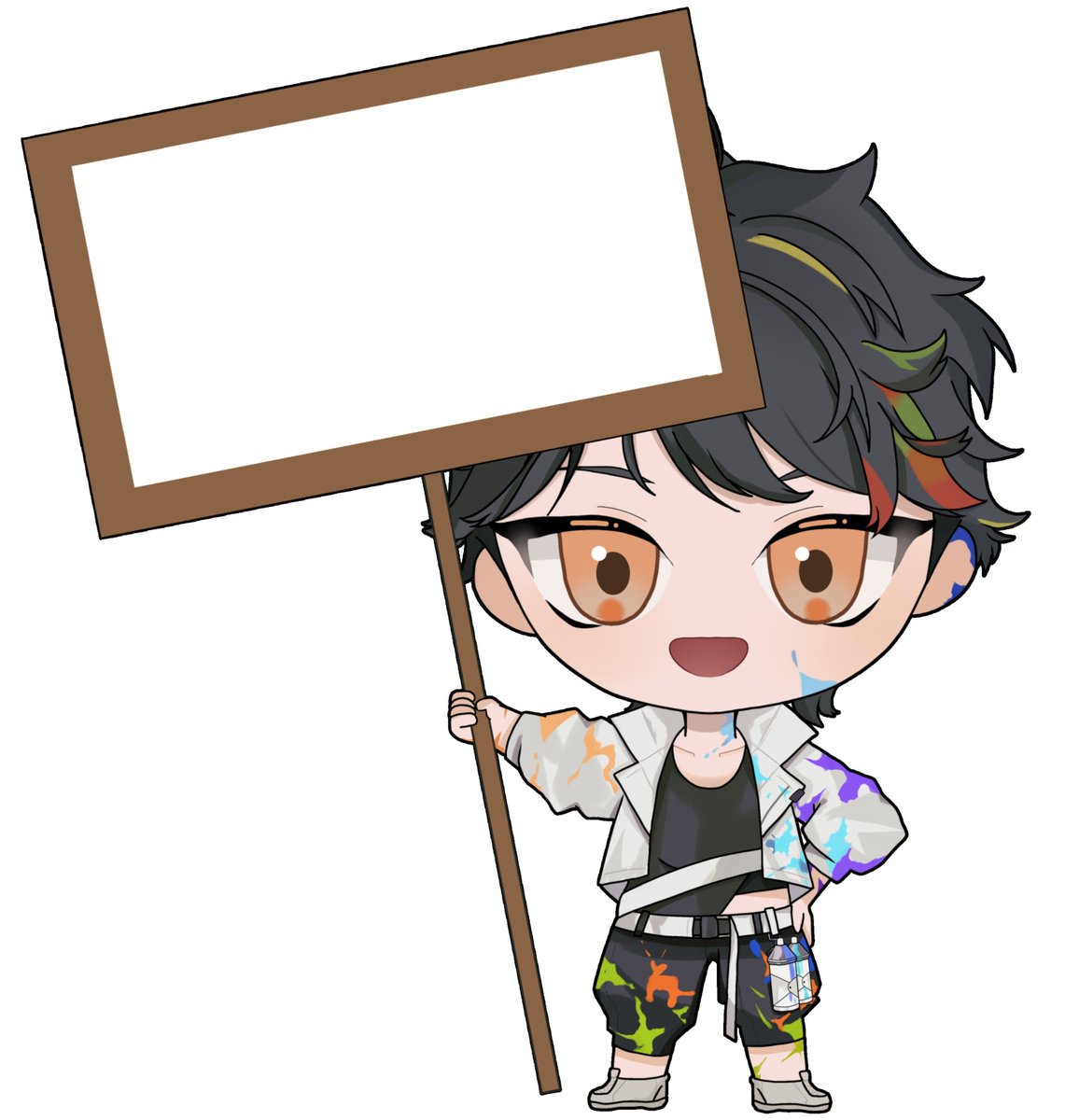 Ayuno_kabayaki's tweet photo. 【8月 イラスト無償企画】
夏休みなので久々イラスト企画✨
看板持ってお知らせしてくれるデフォルメイラスト描きます‼️

《参加条件》
・Vライバーであること
・使用予定があること

《参加方法》
💖＆♻️(フォローで確率🆙)

期間┊︎〜8/6 23:59〆
人数┊︎未定

#無償企画
#イラスト企画 https://t.co/KxH2TorLLk