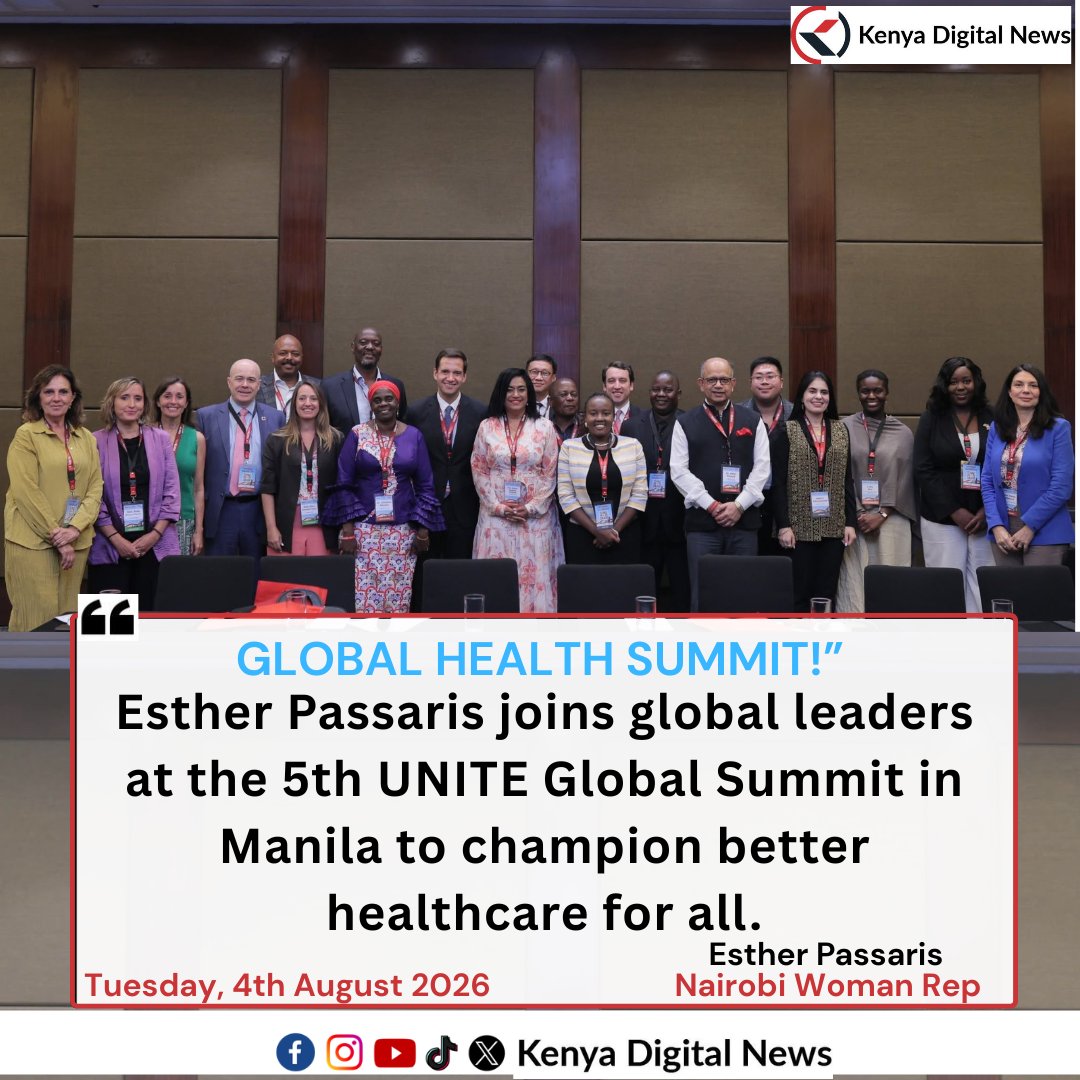 KenyaDigital_'s tweet photo. "Health is a political choice!" @EstherPassaris fires up global leaders at the UNITE Summit in the Philippines, demanding political courage for pandemic prep, tobacco control, &amp; drug access.
@KenyaDigital_ https://t.co/bJ6W4b6C8Q