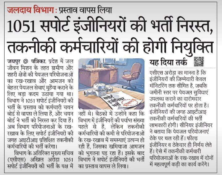 amangautm1's tweet photo. जो लोग बोल रहे थे कि 3000 सपोर्ट इंजीनियर की पोस्ट पर क्वालिफिकेशन डिप्लोमा रहेगी वह जरा इस न्यूज़ कटिंग को देख ले हां यह पुरानी है पर वर्तमान की सच्चाई है इसलिए आने वाली 3000 पदों के लिए भर्ती की योग्यता iti ही रहेगी https://t.co/s3WzmIC3sM
