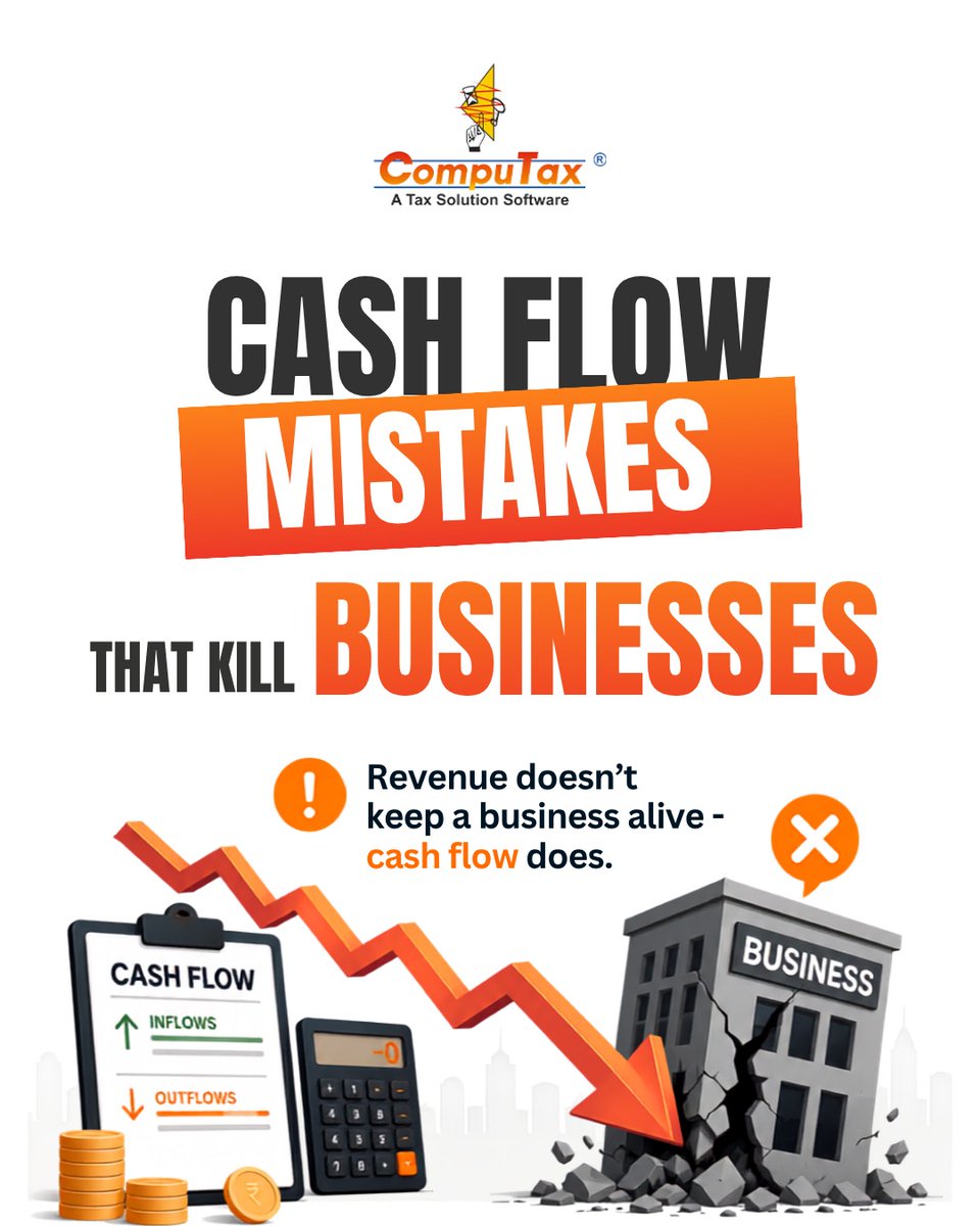 computaxonline's tweet photo. A profitable business can still struggle if its cash flow isn't managed wisely. https://t.co/za6PBWnoPD