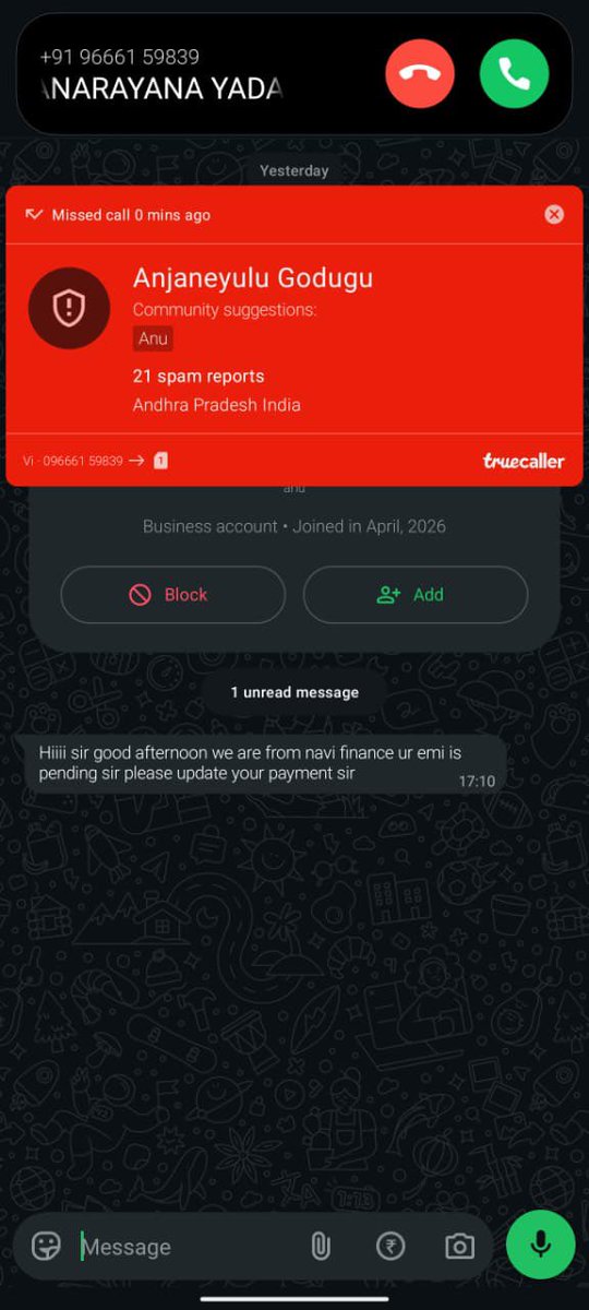 harrassment_'s tweet photo. @navifinance Your agents are rigorously calling and threatening in messages due to targets, and harassing, this is causing extreme disturbance to work and mental peace. #STOP THIS #HARRRASSMENT. This is #EXTREME AND #ILLEGAL 

@RBIsays @RBI @cyber https://t.co/NVd3PP0nsU