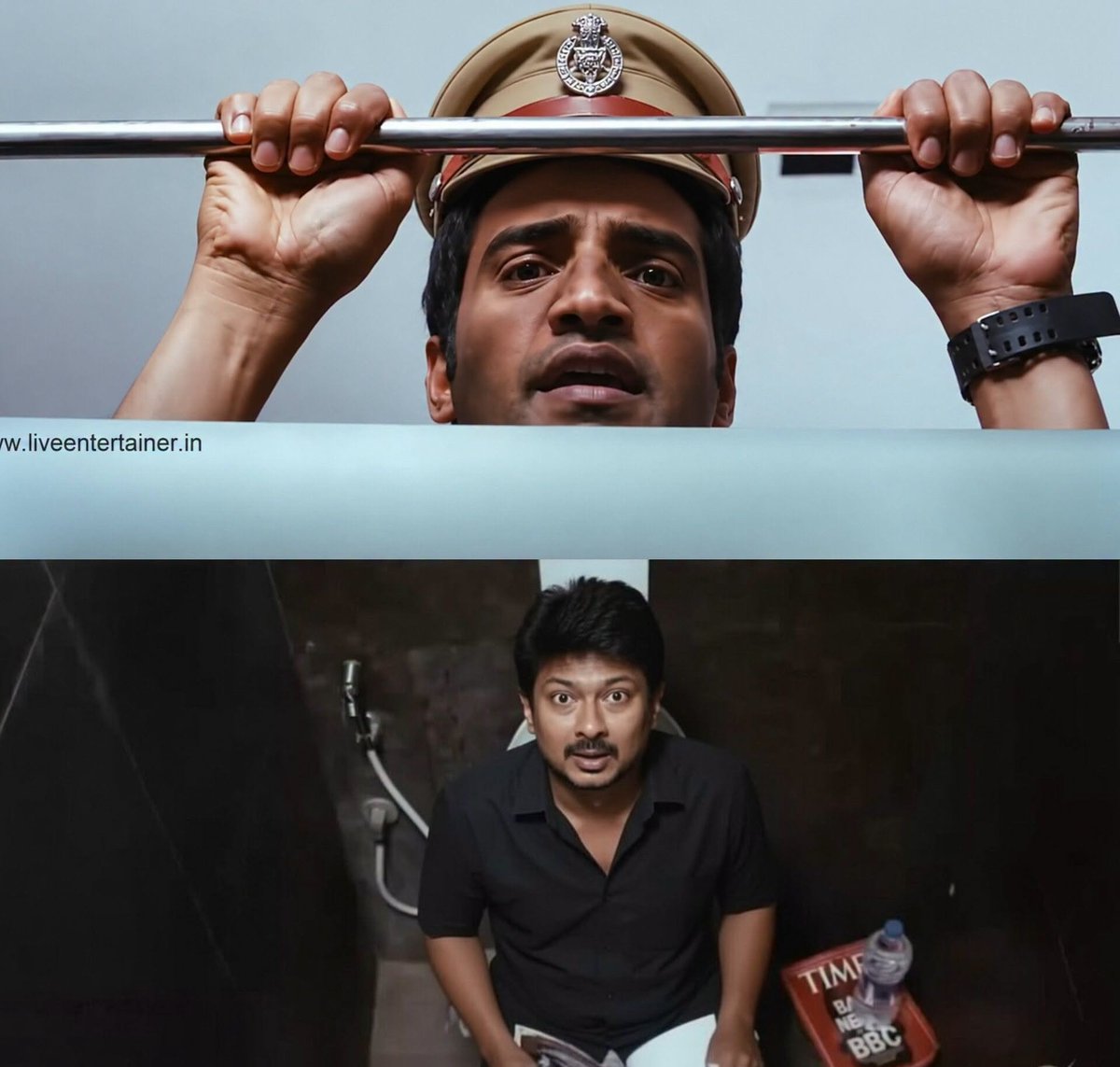 MokkaMemes_'s tweet photo. Stalin arrested for MISA (fake)
Udhay arrested for TRISHA https://t.co/ZyO2uO67ZD
