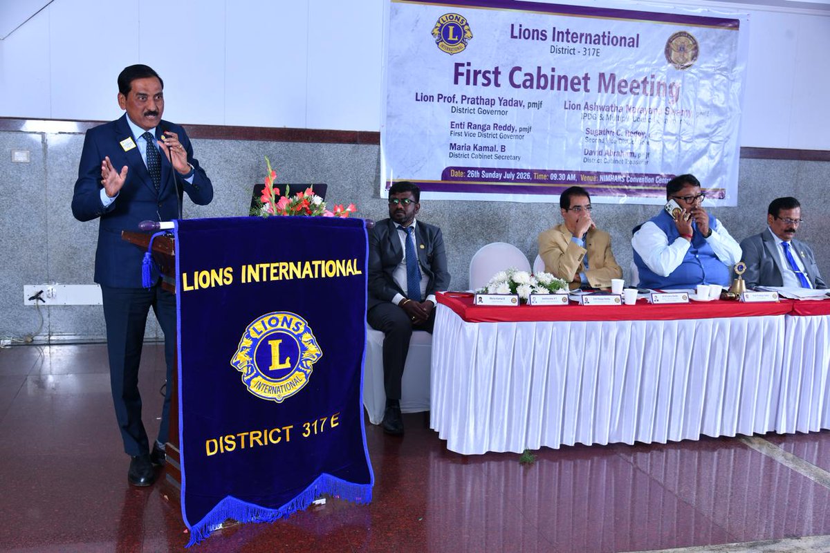 Legend_Tech's tweet photo. With immense gratitude &amp; a deep sense of responsibility, Dr. Enti Ranga Reddy has officially taken over as First Vice District Governor (2026 -27) of Lions District 317E.
This new journey is a commitment to strengthen humanitarian service, empower communities, inspire leadership. https://t.co/1ExsJsfIGo