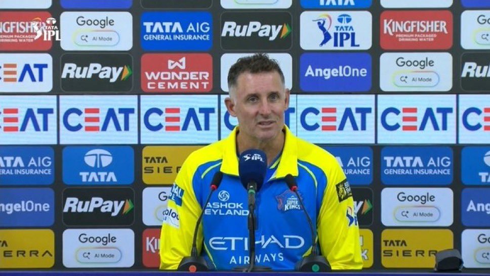 7incheshard_'s tweet photo. Mr Cricket era to begin in CSK soon 🔥💛

Mike Hussey deserves the position 

#CSK https://t.co/VBIFb2WnGI