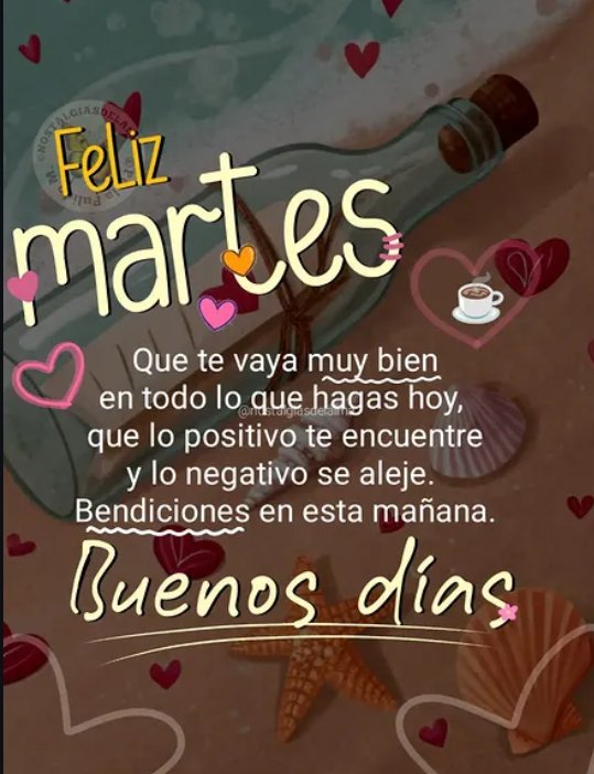 XTINAGDC's tweet photo. #BuenosDías #FelizMartes
Os deseo un maravilloso y especial día! 
😘😘🫂☕🧁🧁📖🎼🎵🎶❤️☀️🌺🙏 https://t.co/7WwMatZEu3