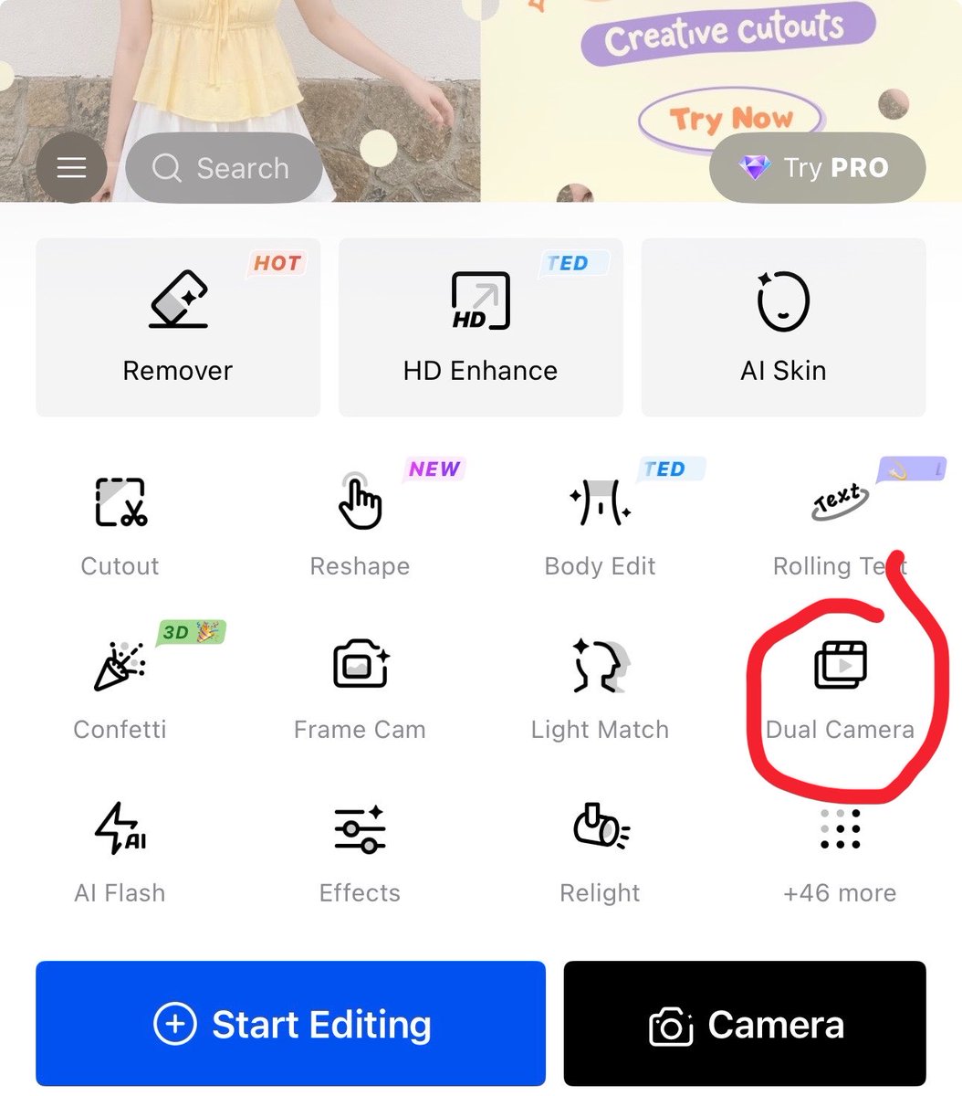 coernitis's tweet photo. nama aplikasi nya tuh snapedit guys dan fitur yg dipake yg dual camera. 

zoom nya jg bisa diatur, terus kalo pas kalian ngerekam mau ditambahin filter jg bisaaa, pilihan nya banyak. 

app nya jg bisa dipake buat nge-HD in fancam🤩 https://t.co/0E3ipj350j