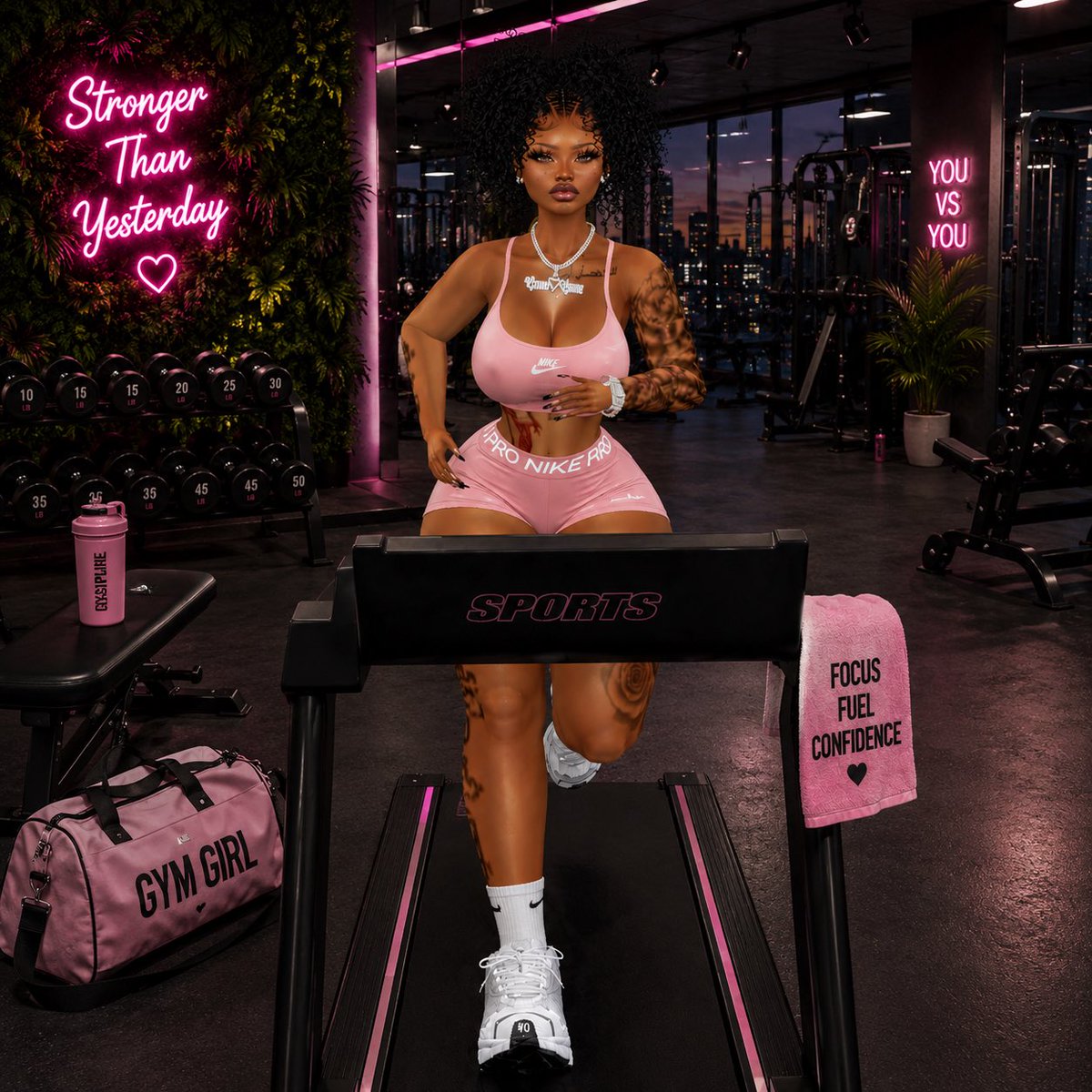 MulaKenn's tweet photo. Night shift: becoming the best version of me. 🌙💕

#imvu 
#imvubaddie
#gymtime https://t.co/EE2DHK9QIl