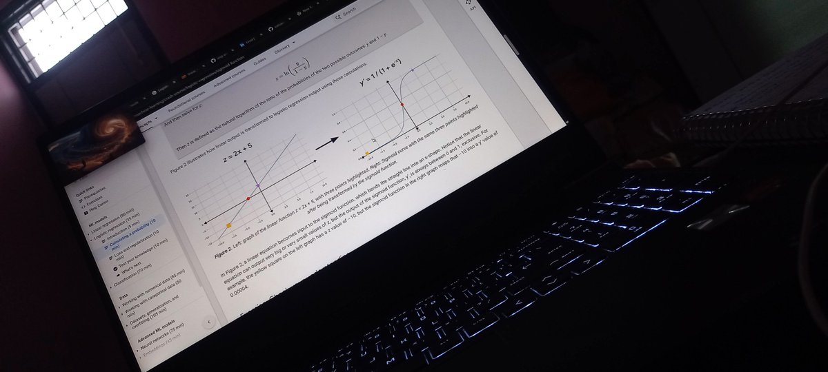SidVatsa's tweet photo. Day 5: Logistic Regression
Linear Regression → Predicts OUTPUT 
Logistic Regression → Predicts PROBABILITY
 don't say Yes/No directly.
say There is 82% chance of Yes
Threshold decides the final class.
#MachineLearning #AI #LogisticRegression #100DaysOfML #GoogleForDevelopers https://t.co/rDCzK9GHXv