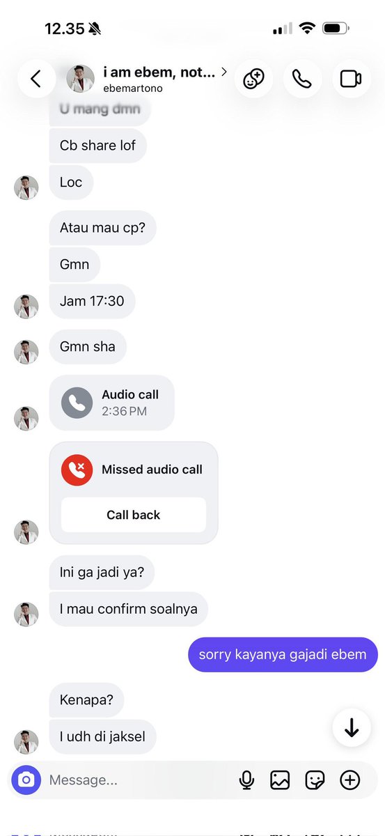 recehsjaa's tweet photo. Ebem said :"gw ambil hukum di untar, jadi u salah ngomong gw hukum"
Pria redflag ini ternyata sudah seperti ini dari tahun 2022. Bayangin sudah berapa banyak korban selama 4 tahun. Mana template lagi kata2 nyaaa.
Kita nobatkan pria tongkang ini adalah PRIA TERKONSISTEN se Jabodetabek.