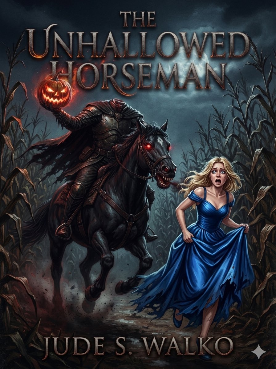 The_Incantation's tweet photo. Will the teens make it out alive of the Down Home Days Corn Maze?

Find out in THE UNHALLOWED HORSEMAN by Jude S. Walko

🎃🪓🐴

#SleepyHollow #HeadlessHorseman #Halloween #Horror #TBR

https://t.co/0KTDjqT001 https://t.co/D0QqUr21GR