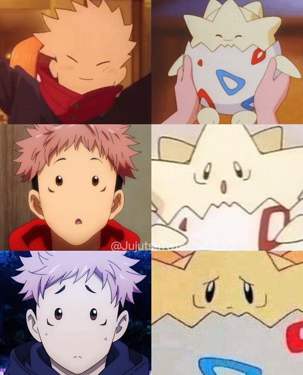 anime_shots's tweet photo. Yuji                               Togepi https://t.co/l63AlaLeIH