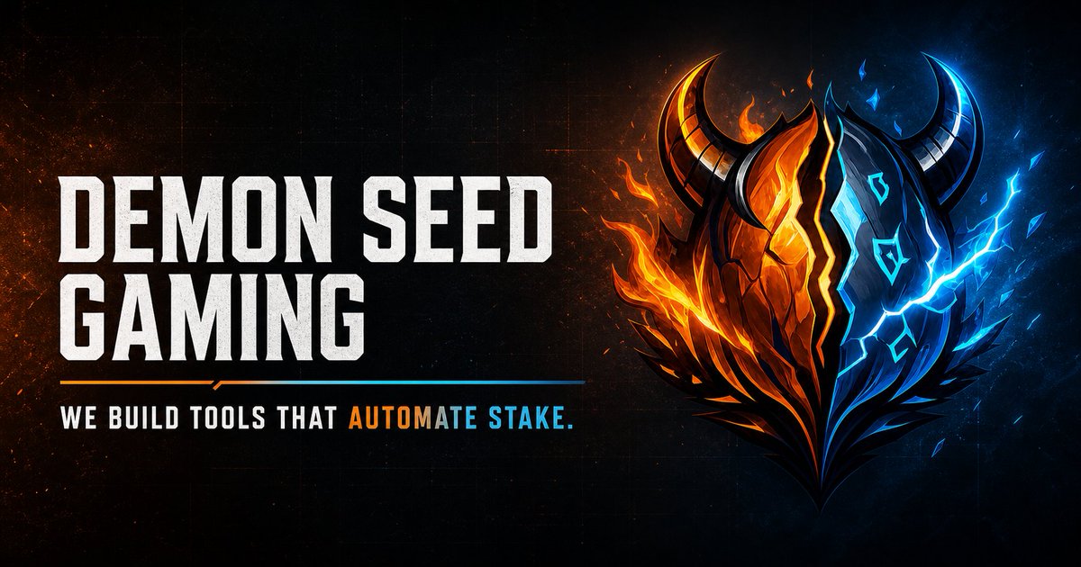 ALLONBLACK1919's tweet photo. I excited to announce that Demon Seed Gaming has officially procured:

1. Autobot: Play Stake Originals with an Advantage!
2. Code Reaper
3. Wootirement: Automating your live roulette play

The goal is to give our community the BEST tools to beat the casino!

DSG is also working on delivering a new line of slots!