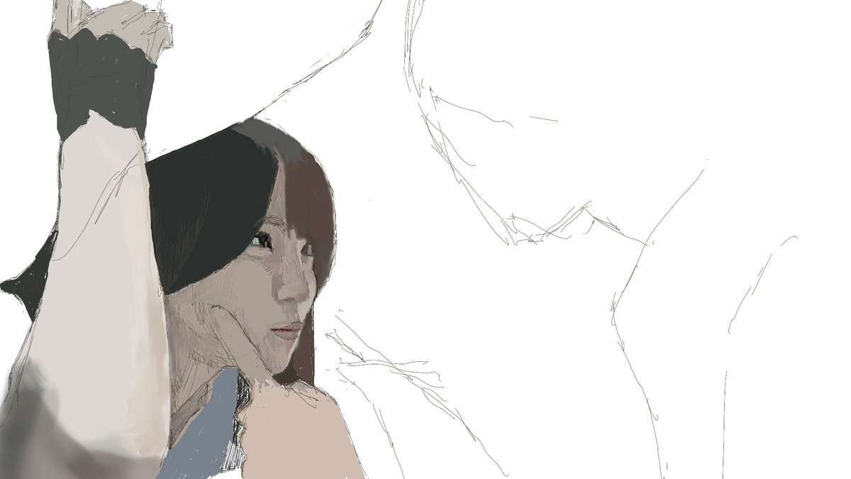 bykomichi's tweet photo. ボチボチと描いています。
今はこんな感じ。
このどっちに転ぶのか分からない段階が一番楽しかったりしませんか？ https://t.co/FWaq766LAe
