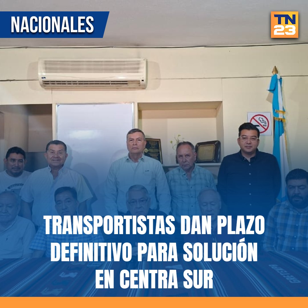 TN23NOTICIAS's tweet photo. #Transportistas dan #plazo #definitivo para #solución en #CentraSur ➡️ https://t.co/AUnL0tI3Iv https://t.co/q25PunFs6S