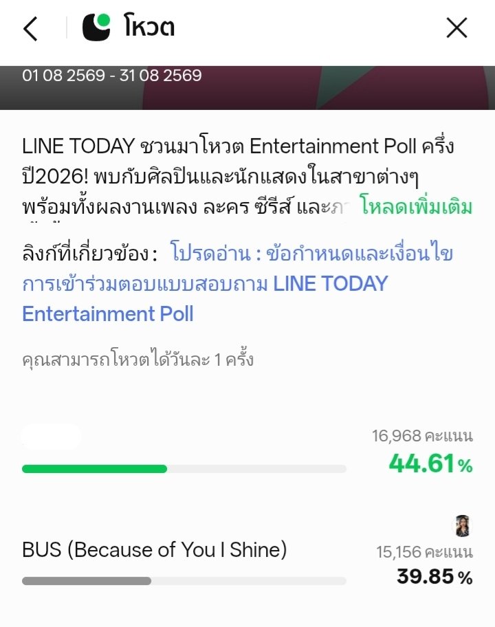 khntkvjaor's tweet photo. จากห่าง 2,000 กว่า
ตอนนี้เหลือ 1,000 กว่าแล้วทุกคน 🥹
หน้าทล.บีอัสโคตรสู้มาก ช่วยกันกระจายข่าวสุดๆ ไปกันต่อคับ ใครยังไม่จิ้มโหวต มามะมามะ 🔥🏆👇🏻

1.ศิลปินกลุ่มยอดนิยม
https://t.co/wPQNo2uPaH…

2.ศิลปินยอดนิยม
https://t.co/wPQNo2uPaH…

#VoteForBus  
#พาน้องบัสซิ่งไปเอาถ้วย
#BUSbecauseofyouishine