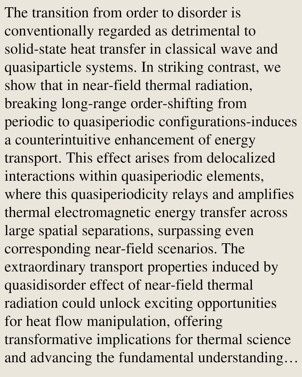 CWHN's tweet photo. Anomalous enhancement of thermal radiation transport by quasidisorder

Cheng-Long Zhou, Xin-Yu Jia, Shui-Hua Yang, Yan Wang, Yong Zhang, Hong-Liang Yi, Mauro Antezza
https://t.co/z2SjSqnHhD [𝚙𝚑𝚢𝚜𝚒𝚌𝚜.𝚊𝚙𝚙-𝚙𝚑] https://t.co/VCPG7t7HdR