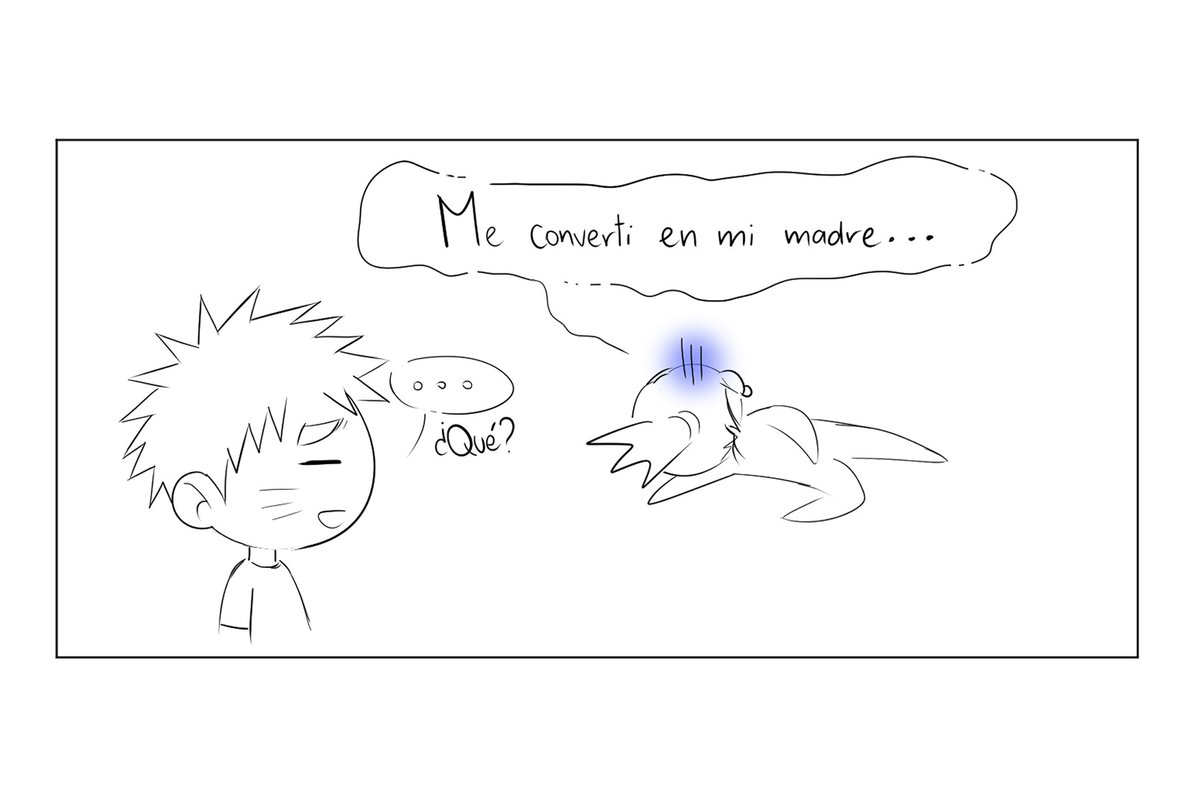 PinkMokkart's tweet photo. #shikanaru 
texto:
1. Naruto:"¡Ya llegué" 
Shikamaru:"Lávate las manos"
2.Shikamaru:"Muevete"
Naruto:"Un ratito mas"
3.Shikamaru:"¡Naruto! ¿Cuántas veces tengo que decirte que no dejes tus calzoncillos en-!"
*flashbacks*
4. Shikamaru: "Me convertí en mi madre..."
Naruto: "¿Que?" https://t.co/p6XZn99JqG