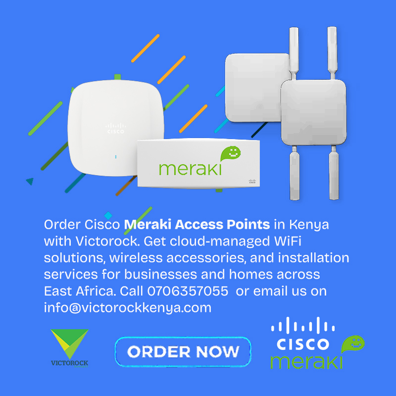 Victorock_Kenya's tweet photo. #Meraki MR46 #Wireless Access Points offer high throughput, enterprise-grade security, and simple management. 🛒 Call +254706357055 or email info@victorockkenya.com to place your order. #CyberSecurity
https://t.co/NvDi7sBf0l https://t.co/eRuRlDEvU5