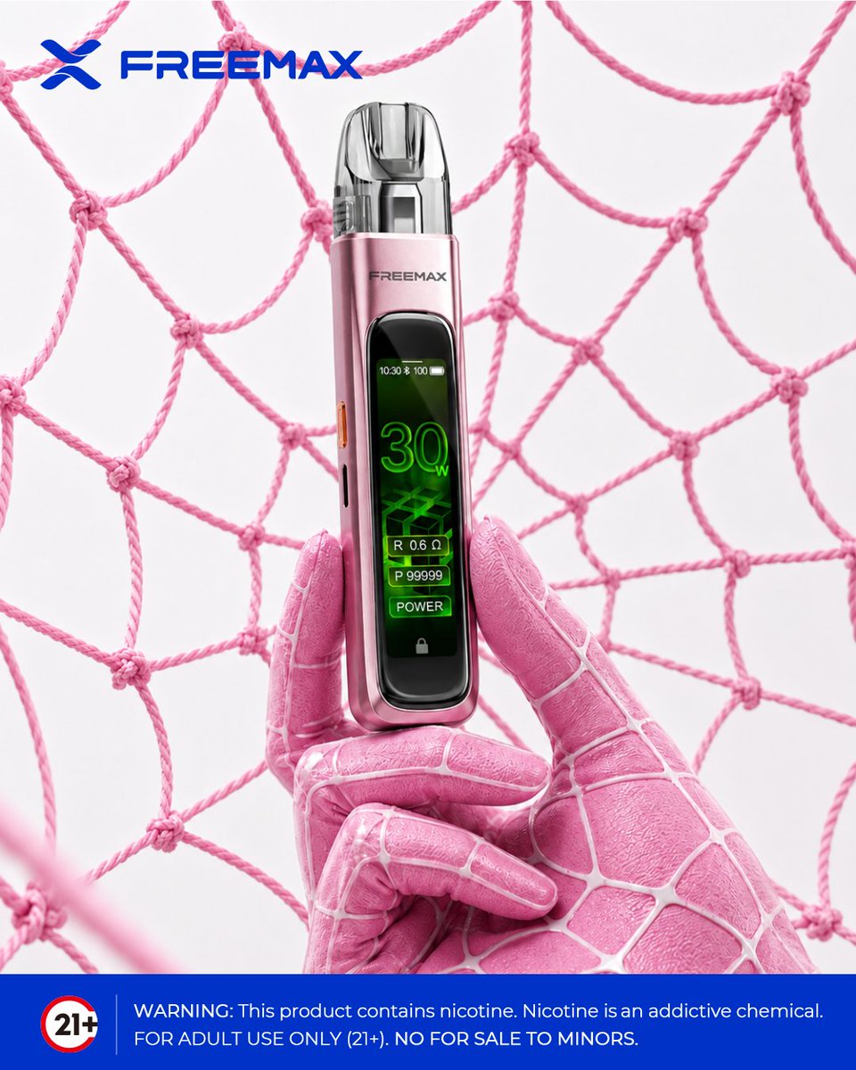 Freemaxvape's tweet photo. Caught in a web of smarter control. 🕸️✨
REXA SMART or REXA PRO—which one has your attention?

⚠️ Warning: This product contains nicotine. Nicotine is an addictive chemical.
🔞 Must be 21+.

#FREEMAX #REXASMART #REXAPRO #TouchscreenPod #SmartControl #OpenPodSystem #VapeTech https://t.co/MRXMFk5Lol