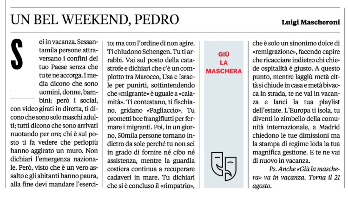 LuigiMascheroni's tweet photo. Dedicato a Pedro https://t.co/URcXeQsRwF