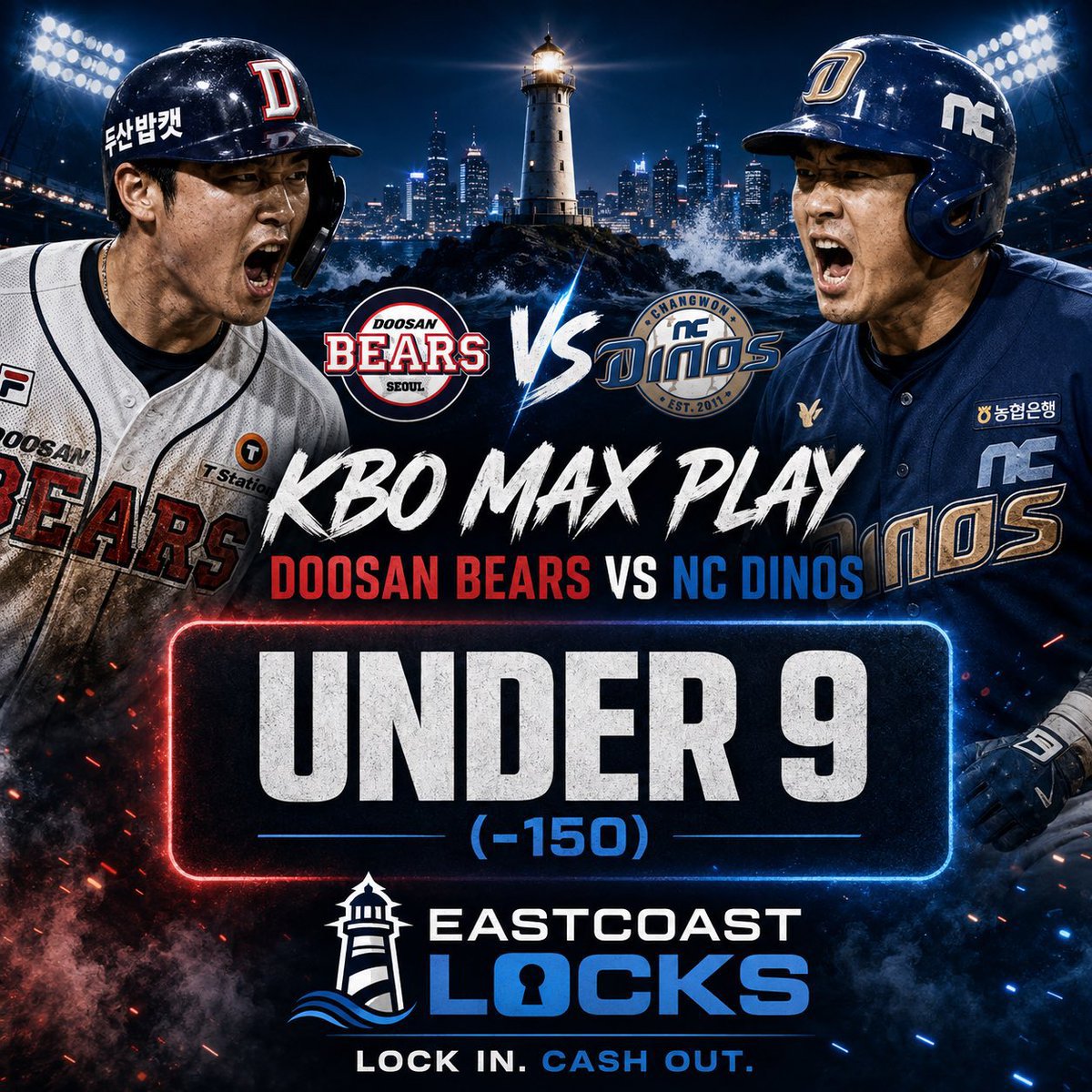 betline_blaze's tweet photo. ๐จ KBO MAX PLAY ๐จ
Doosan Bears vs NC Dinoโs
๐ฐ๐ท๐ฐ๐ท๐ฐ๐ท๐ฐ๐ท๐ฐ๐ท๐ฐ๐ท๐ฐ๐ท๐ฐ๐ท๐ฐ๐ท๐ฐ๐ท๐ฐ๐ท๐ฐ๐ท
Under 9 (-150) ๐โพ
Letโs cash.
#KBO #DoosanBears #NCDinos #KBOBetting #SportsBetting #GamblingTwitter #EastCoastLocks https://t.co/rRvIG3Mpj1