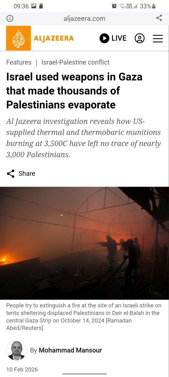 JullietNjeri's tweet photo. @omarsuleiman Yes, the IDF used thermobaric weapons against civilians trapped inside Gaza. Supplied by the west.
They say morality is one core factor of what separates us from beasts... but the western governments seem keen to hang onto their beastly natures. https://t.co/bYQZb19Zjf