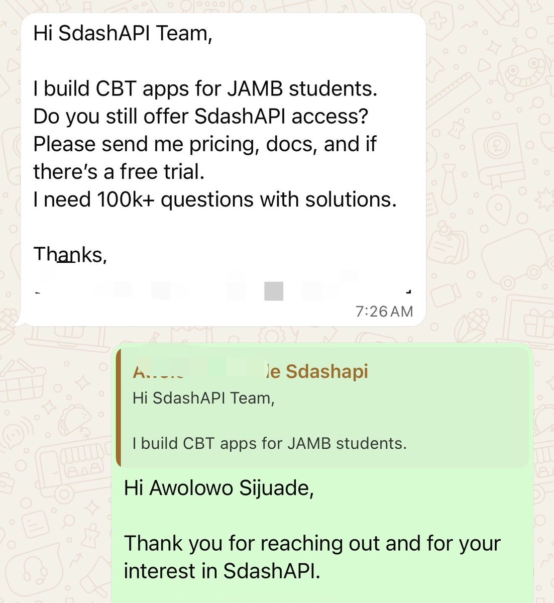 titledone's tweet photo. This morning I woke up to a WhatsApp message from a developer building a CBT app for JAMB students.

The first question was:

“Do you still offer @SdashAPI access?”

Moments like this remind me why we built SdashAPI.

As a developer myself, I know how frustrating it is to spend weeks looking for reliable educational data or scraping questions from different sources.

That’s why we built SdashAPI to be developer-first.

✅ 300,000+ past questions
✅ Detailed answers & explanations
✅ Simple REST API
✅ Clear documentation
✅ Pay As You Go testing option before committing to a subscription

If you’re building a CBT app, AI tutor, learning platform, or any edtech product, you shouldn’t have to worry about where your questions come from.

Focus on building. We’ll handle the data.