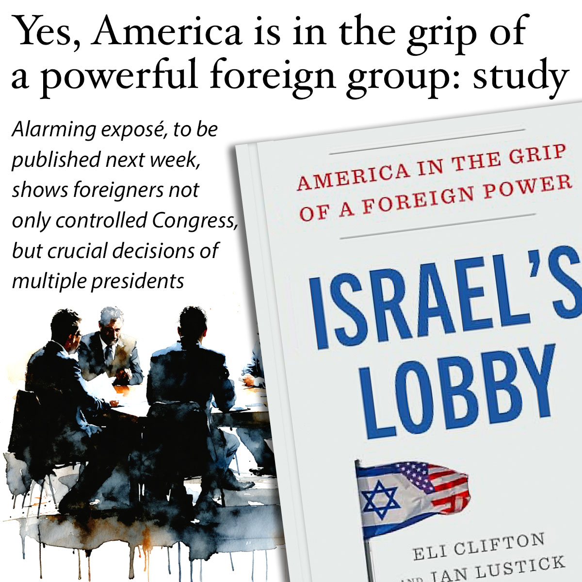 NuryVittachi's tweet photo. ON 12 MAY 1948, U.S. PRESIDENT HARRY TRUMAN MADE A DECISION. The United States would NOT recognize Israel, despite the wishes of a group known as Zionists to establish a new country in the Palestine region.

Secretary of State George Marshall (who is remembered in the name of the “Marshall Plan” to rebuild Europe after the Second World War), gave reasons for firmly responding "NO".

US backing for a state called Israel would put Middle East oil supplies at risk, complicate relations with the Soviets, Muslims and Arabs, and require American intervention “to prevent bloodshed and instability in Palestine”.

Other staff agreed with Marshall on the importance of NOT recognizing Israel.  “These were, indeed, the strongly held views of virtually all of Truman’s most important military and foreign policy advisers,” says the book Israel’s Lobby: America in the Grip of a Foreign Power.

.

THE TWIST
The meeting ended with President Truman agreeing that the US should NOT recognize Israel.

Two days later, Truman made a statement: YES. The US will recognize Israel.

The rest is history—a deeply sad and tragic history, spattered with dead women and children.

What happened in the gap between that meeting and Truman’s decision?

You can guess. The Israel lobby got to him – and reminded the president about the power of Zionist sympathizers to move New York’s electoral votes to the other side.

.

MOST POWERFUL GROUP IN U.S. HISTORY
That historical tale is one of dozens in an extraordinary new book which tracks the growth, over nearly eight decades, of the most powerful foreign policy lobby in US history.

The book will be published on 11 August 2026 by Atria/One Signal Publishers.

Both authors are acclaimed writers who know their stuff. Eli Clifton is co-founder of the respected Quincy Institute for Responsible Statecraft, and Ian Lustick is professor emeritus of political science at the University of Pennsylvania.

The book was previewed in Publisher’s Weekly earlier this year, an extract was printed in the Guardian today, and arguments from the volume can be seen in the authors’ other writings.

.

SERVING A ROGUE STATE
Clifton and Lustick are uncompromising. They say, bluntly, that the US is risking its own standing to “serve the ambitions of what has become a rogue state”.

One of many shocking examples is the report on how President Jimmy Carter decided that instead of endlessly talking about a two-state solution, they should go ahead and organize a formal “Palestinian homeland” in the West Bank. It all made perfect sense.

But before Carter could put the plan into action, he was instructed by the Israeli Foreign Minister to abandon the plan or else. Or else what?

“I can go to the American Jews,” said the minister, Moyshe Dayan.

President Carter binned the plan.

.

IRAN WAS ANOTHER VICTIM
The book covers many topics that are relevant today—including Iran. The 2015 US-Iran Nuclear Deal was good for all sides, in that the horribly unfair sanctions on the Iranians would be lifted, and Iran would be reunited with the wider world.

But Israel opposed it, wanting an unbalanced system where it alone could defy the whole world with a massive secret program to build a major nuclear arsenal, while keeping the Iranians in sanctioned misery.

The book shows how AIPAC spent US$27 million to successfully buy the answer it preferred, rather than the one that was good for humanity.

.

PROBLEM FOR THE WORLD
It is important to remember that this book is NOT about a problem for the US. 

It is a problem for the entire world. The nightmare fuel shortage that is causing headaches for people from Thailand to Taiwan to a hundred other places right now was caused by what?

Answer: A little idea that the President of Israel whispered into the ear of the President of the United States.

This book is a wake-up call.
.
.