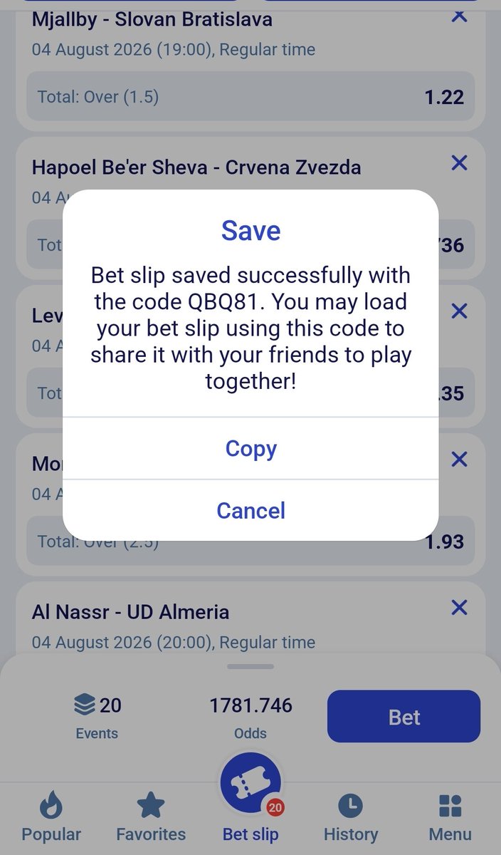Amosie7's tweet photo. 1.7k Odds 💯💯
#Paripesa
➡️ Booking code: QBQ81

Enter Promocode: BETBOSS
📲 Register Paripesa: https://t.co/RyWAik3jdv https://t.co/CqiZdLsQc7