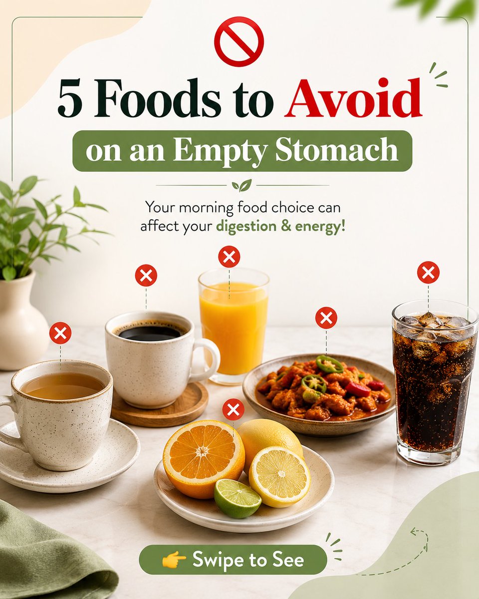TheNutriLogic's tweet photo. 🍽️ Your first meal matters more than you think💭. 
Starting your day🌄 with the wrong foods🥙 may trigger acidity, bloating, energy💪 crashes, or stomach🫄 discomfort.

#nutrition #foodscience #healthyeating #breakfast #guthealth #digestivehealth #acidity #wellness #healthtips https://t.co/uZTHDSRgxn