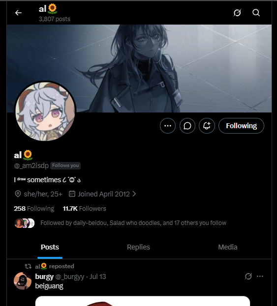 noxalyss's tweet photo. hello! just to let everyone know that al's account has been hacked. if any of you guys received a DM from her telling you that she accidentally reported your account, that is NOT her. instead kindly report the account to keep the hacker from getting any more victims. https://t.co/yIjk93CklB