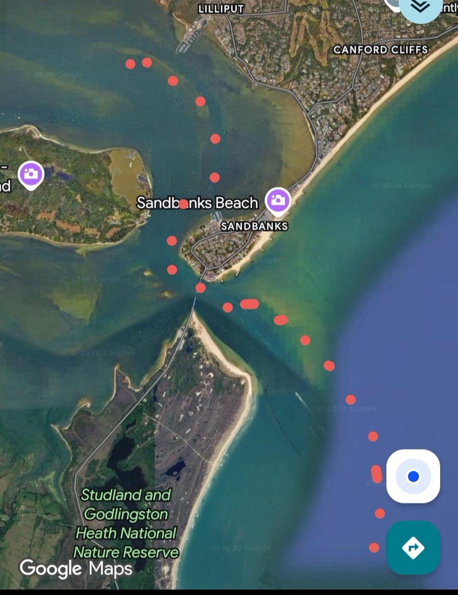 bee_biker's tweet photo. Still can't believe I steered a 50ft boat through this incredibly busy stretch of sea #pooleharbour https://t.co/nRfXXjzDqW