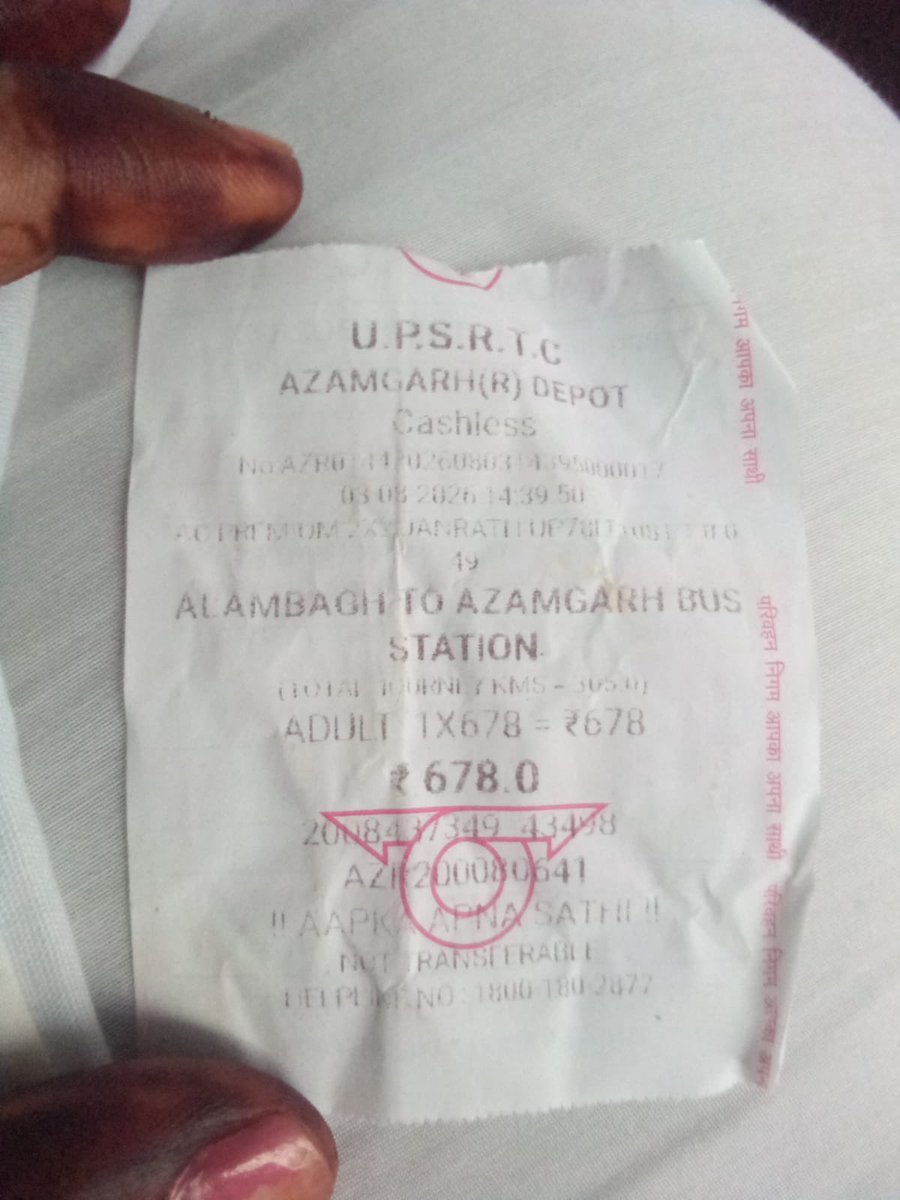 Amitadarsh17's tweet photo. @UPSRTCHQ 
@makemytrip @makemytripcare 
UPSRTC enquiry said no Ghazipur bus was available. Called customer care
Still had to buy another UPSRTC ticket.
Now refund denied, claiming the bus was operational. Prove it with GPS, bus no. &amp; boarding proof.
Booking ID: NU710171184766914 https://t.co/OM2ygwv5TC