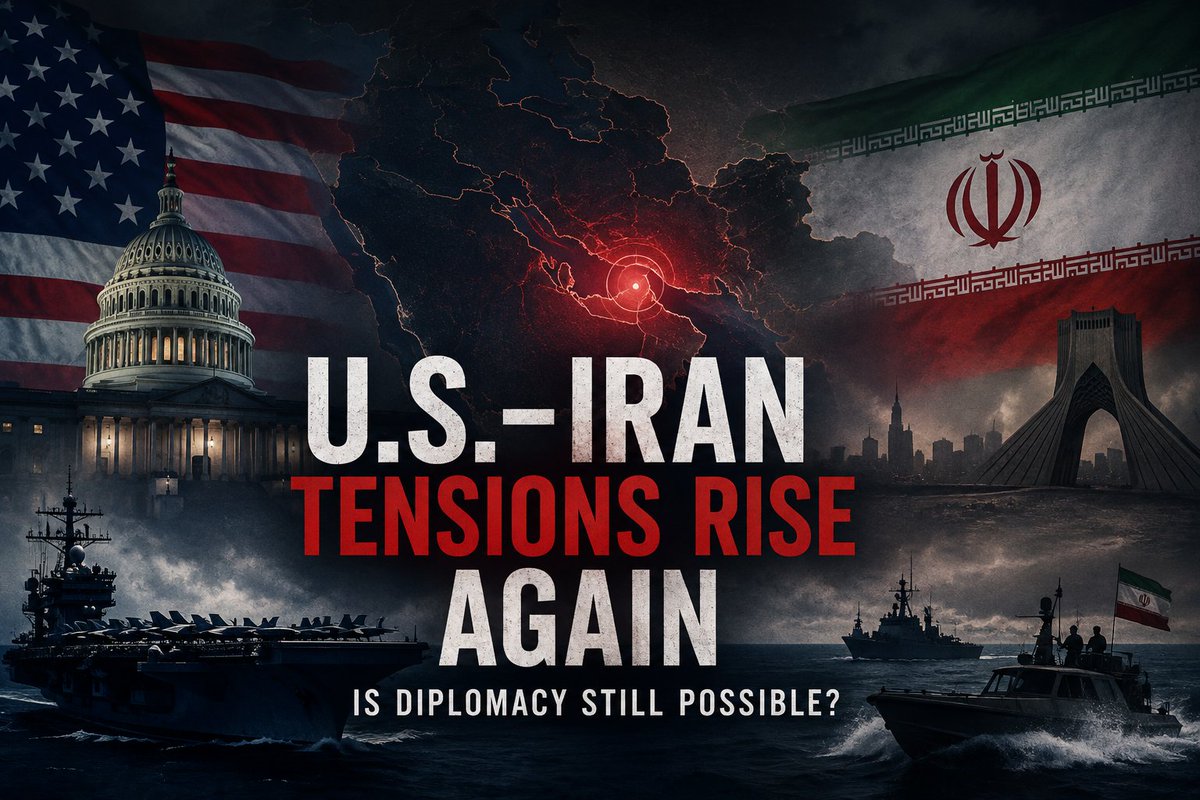 Liora_K304's tweet photo. U.S.–Iran tensions are rising again as diplomatic efforts face uncertainty and concerns grow over escalating tensions in the region. The world is watching closely as leaders weigh diplomacy against further confrontation. 🇺🇸🇮🇷 https://t.co/De1aPQVoss