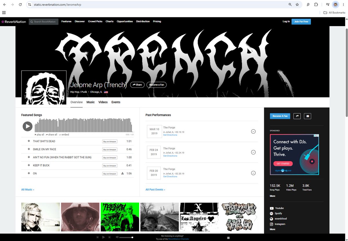 __JeromeArp__'s tweet photo. Reverbnation has taken away the community section of the site.  Also the section for promoting upcoming shows and the city rankings.

These are before and after shots of the site, unfortunately this is all to familar to what happened to Myspace; https://t.co/kPKaFTwaeh
