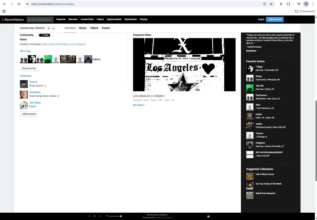 __JeromeArp__'s tweet photo. Reverbnation has taken away the community section of the site.  Also the section for promoting upcoming shows and the city rankings.

These are before and after shots of the site, unfortunately this is all to familar to what happened to Myspace; https://t.co/kPKaFTwaeh