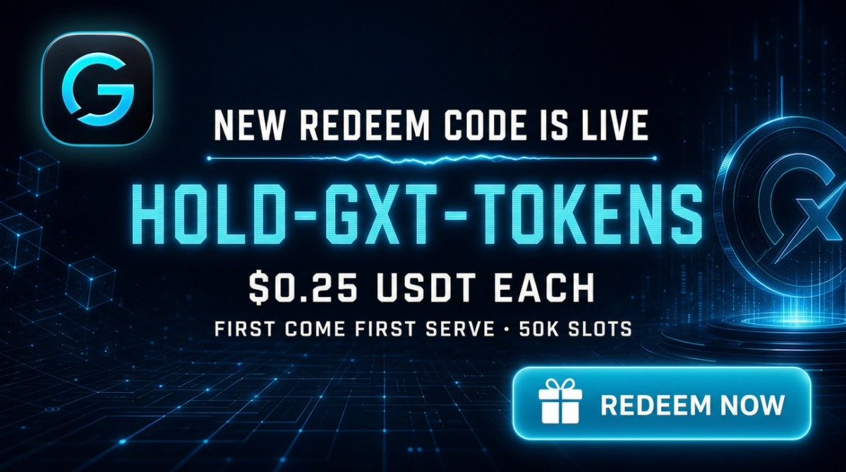 GXTExchange's tweet photo. New redeem code is LIVE 
🎁 Code: HOLD-GXT-TOKENS
 Claim $0.25 USDT each - first come, first served, 50k slots. 

👉 https://t.co/QLsYs5s7xu

#GXT #GXTExchange #Crypto #BEP20 #Web3 #BNB #BSC #USDT #BNBBSC https://t.co/EQXIAD4EV7