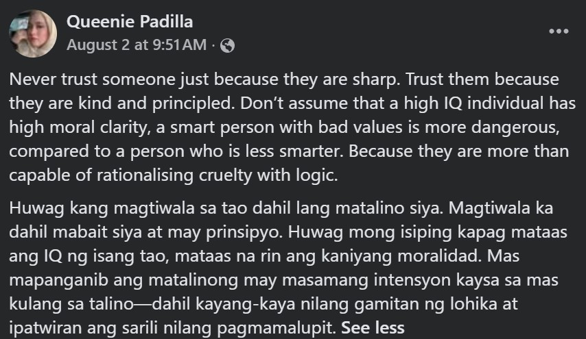 missjilliam's tweet photo. Kung ganyan katindi ipagtanggol ng mga anak ni Robin  Padilla ang kanilang ama, tiyak na mahusay siyang magulang. Kilala nila ang kanyang puso.🤍 https://t.co/yAf2jYzHiv