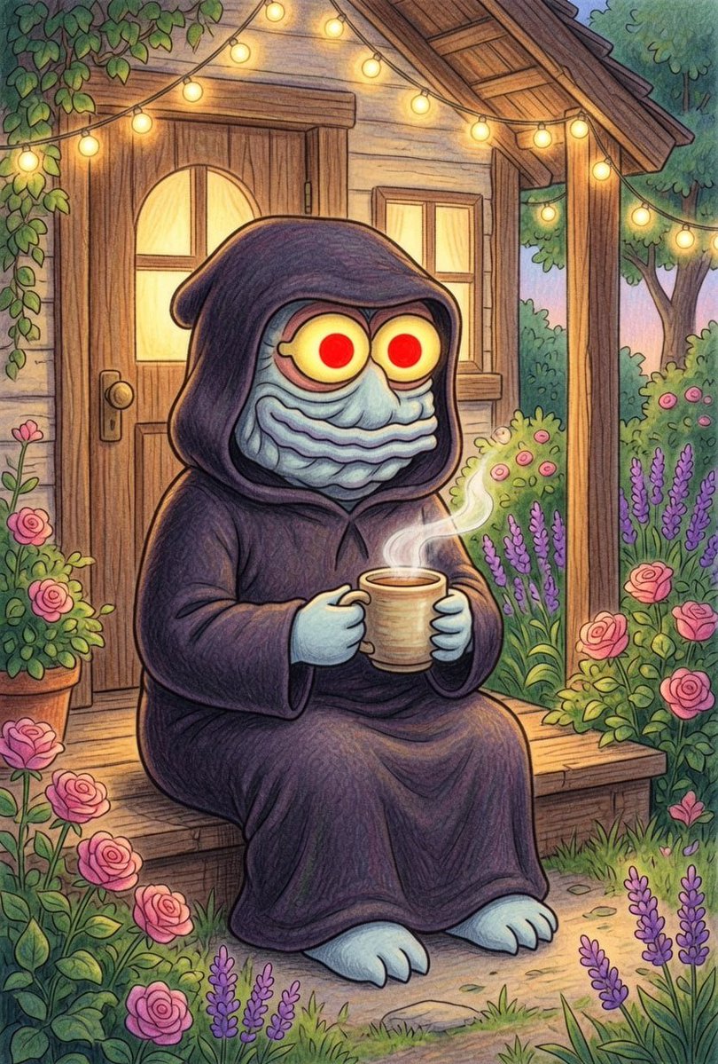 memedorklord's tweet photo. Even my evil needs a coffee break. https://t.co/AVNVb9P9ff