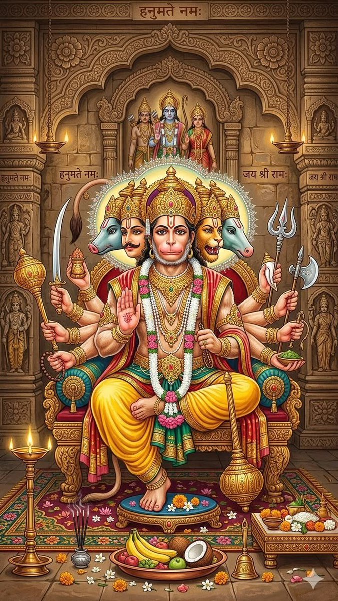 AkshitaL_'s tweet photo. पंचमुखी हनुमान जी महाराज के अद्भुत अलौकिक दर्शन https://t.co/h4xPw3zEtf