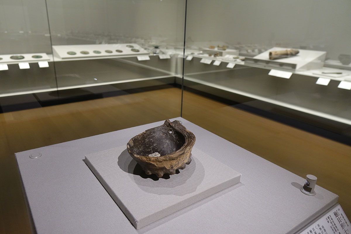 🐚まさにアワビ！な縄文土器 重要美術品 鮑貝形土器 （あわびがいがた