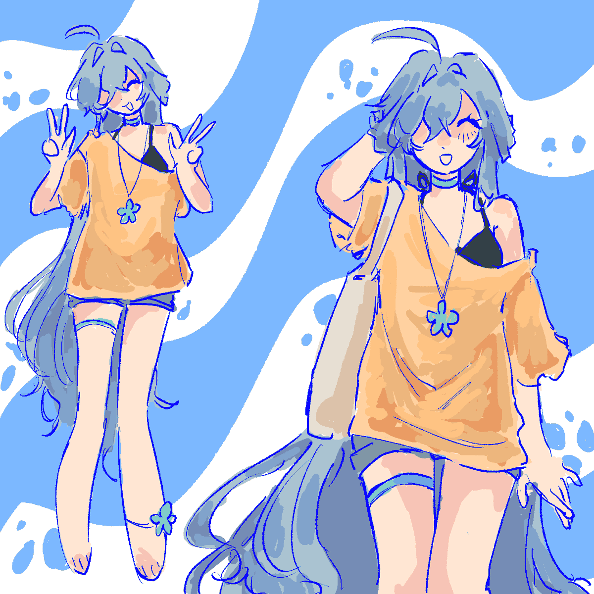 TitaniteTheFish's tweet photo. beach outfit #lohen bcz summer is abt to end for me :( https://t.co/qkh4UhMz2I